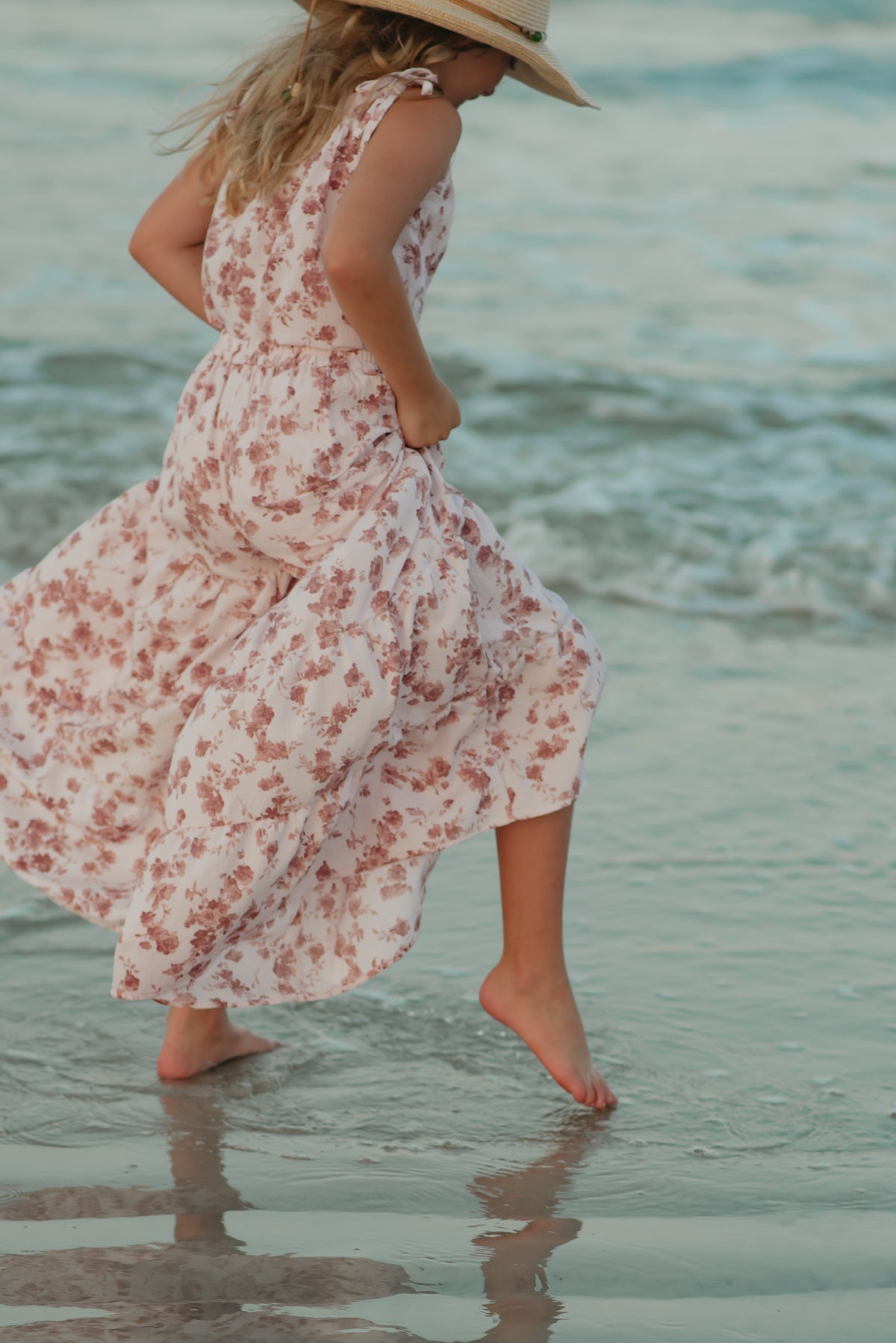 INDIE BLUE Separates Bella Maxi Pants (ruby floral) FINAL SALE