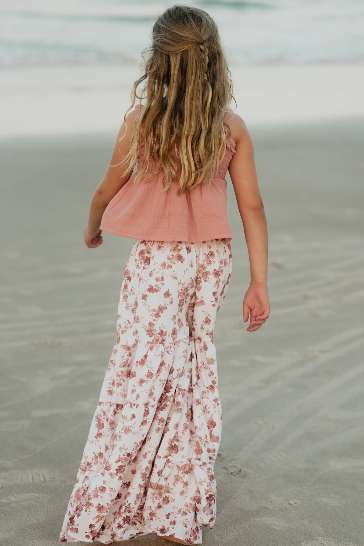 INDIE BLUE Separates Eden Top (deep coral muslin) FINAL SALE