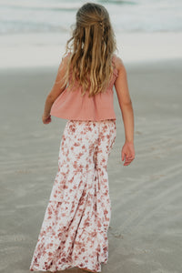INDIE BLUE Separates Eden Top (deep coral muslin) FINAL SALE
