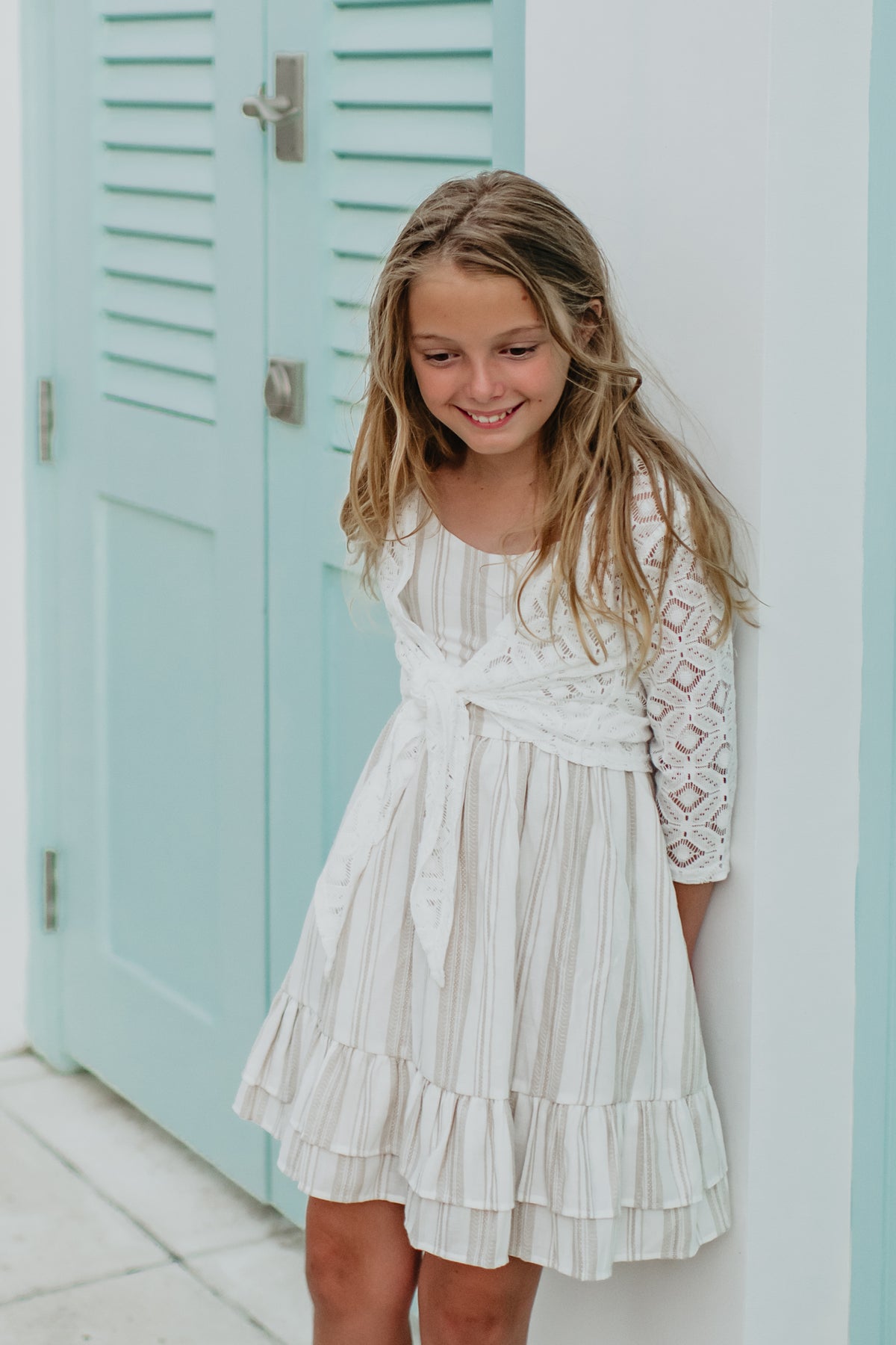 INDIE BLUE Separates Hadley Cardigan (light ivory)