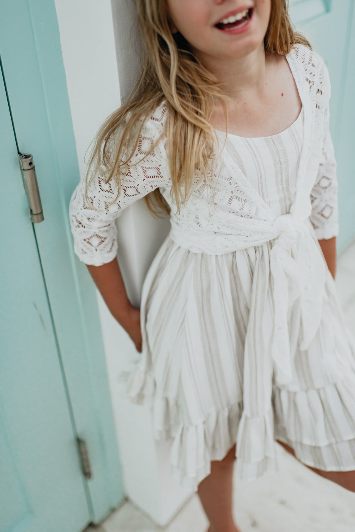 INDIE BLUE Separates Hadley Cardigan (light ivory)