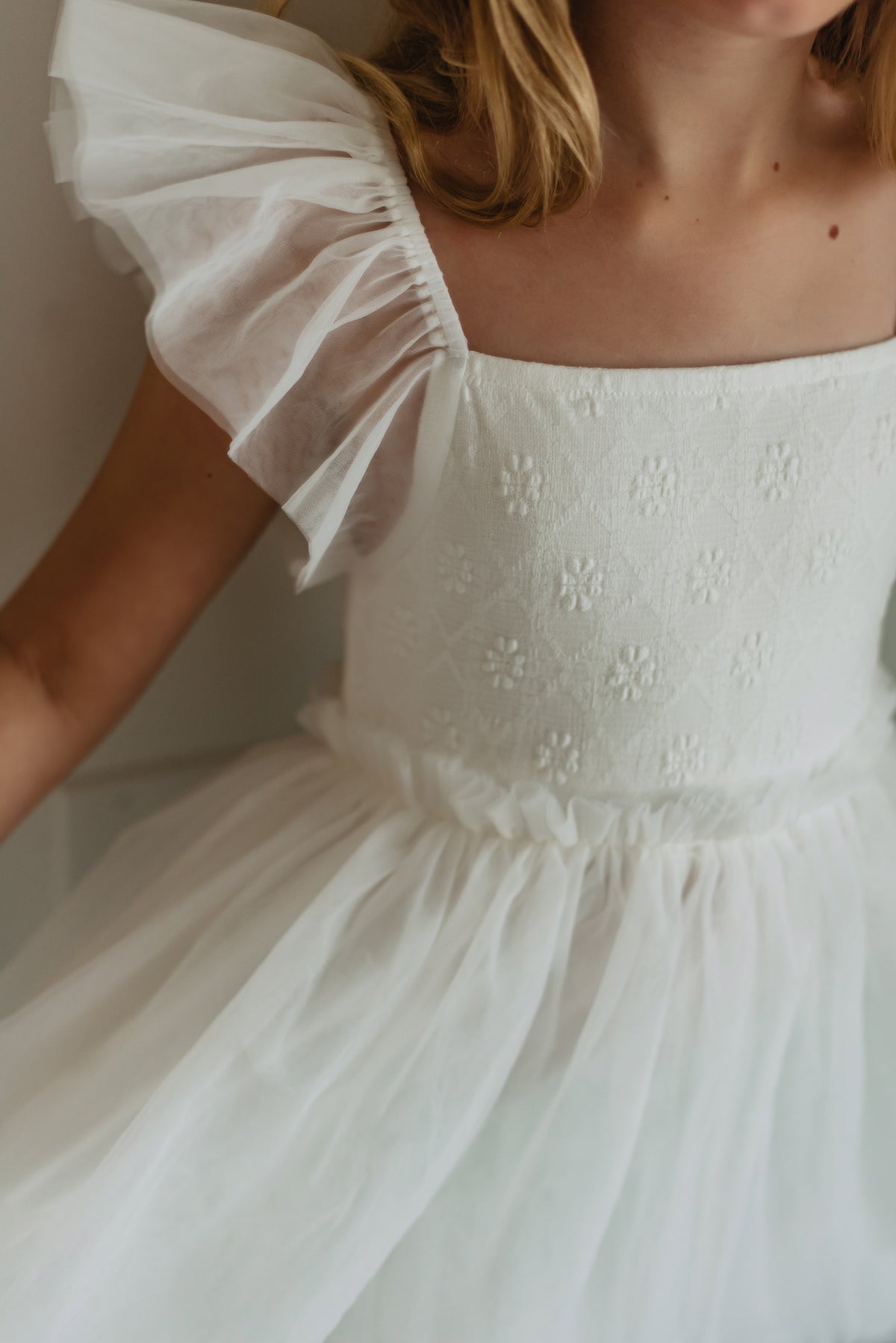 INDIE BLUE Dresses Emilia Dress (soft white tulle)