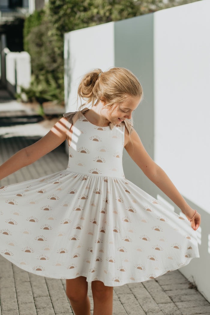 INDIE BLUE Dresses Liza Twirl Dress (ash sun) FINAL SALE
