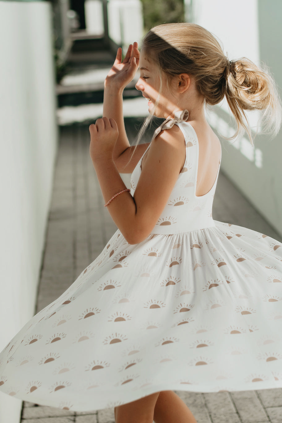 Liza Twirl Dress (ash sun) FINAL SALE – INDIE BLUE