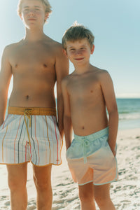 INDIE BLUE SWIM Surf Shorts (color stripes)