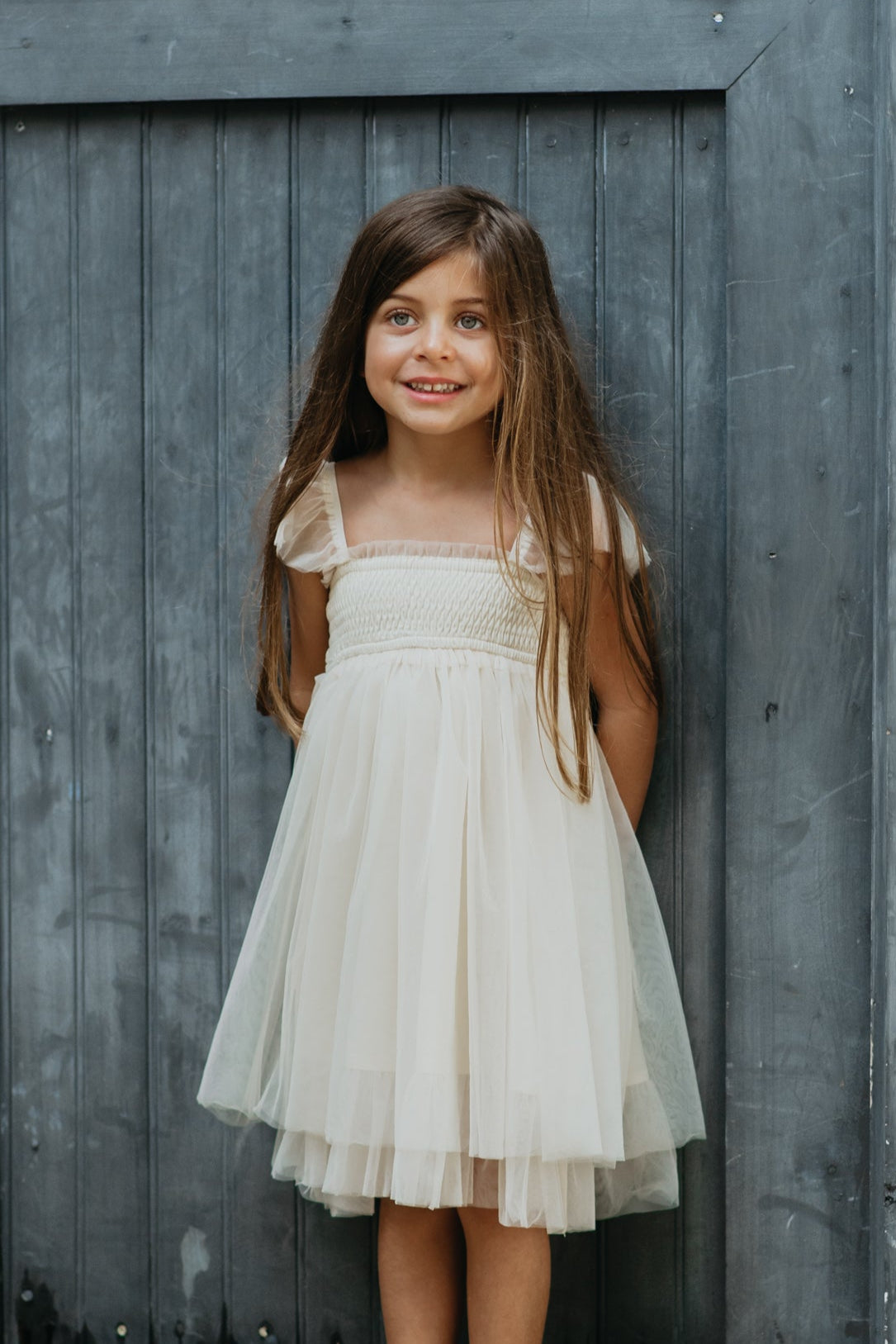 INDIE BLUE Dresses Juliet Dress (antique ivory tulle)