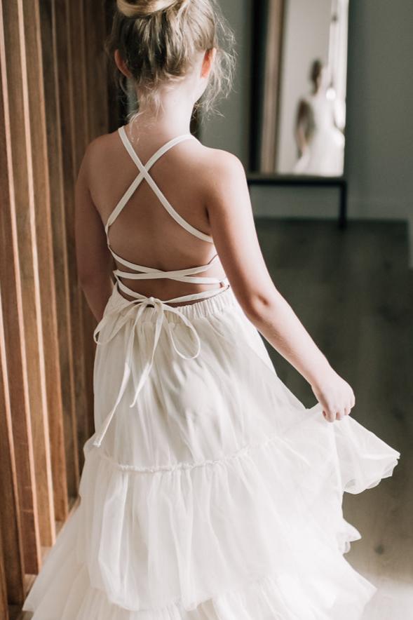 Ivory tulle dress sale