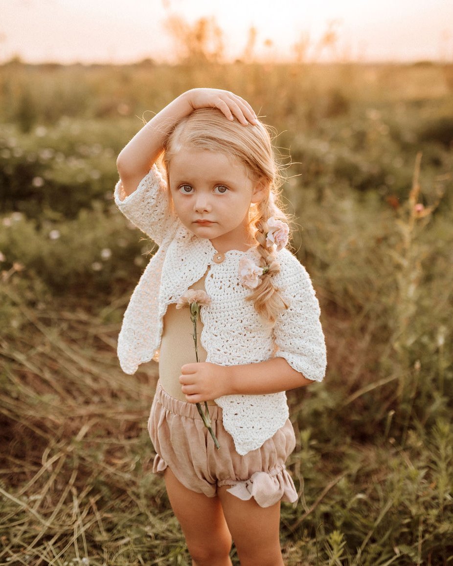 Emma Cardigan (ivory) FINAL SALE – INDIE BLUE