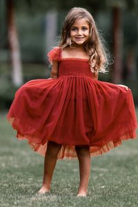 INDIE BLUE Dresses Juliet Dress (venetian red tulle)