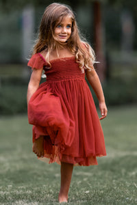 INDIE BLUE Dresses Juliet Dress (venetian red tulle)