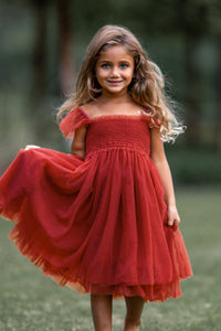 INDIE BLUE Dresses Juliet Dress (venetian red tulle)