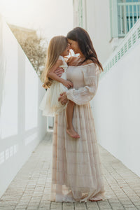 INDIE BLUE Women Women's Pippa Maxi (natural chiffon)