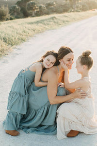 INDIE BLUE Women Women's Wendy Dress (soft teal muslin)