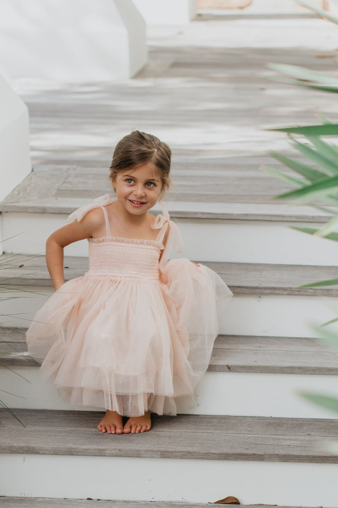 INDIE BLUE Dresses Isa Dress (blush tulle)