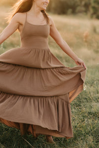 INDIE BLUE Women Women's Wendy Dress (mocha muslin)