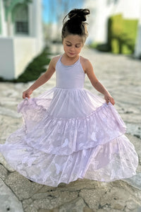 INDIE BLUE Dresses Wendy Dress (lavender butterfly tulle) FINAL SALE