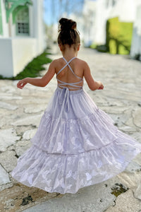 INDIE BLUE Dresses Wendy Dress (lavender butterfly tulle) FINAL SALE