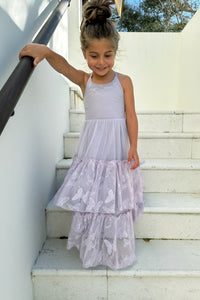 INDIE BLUE Dresses Wendy Dress (lavender butterfly tulle) FINAL SALE
