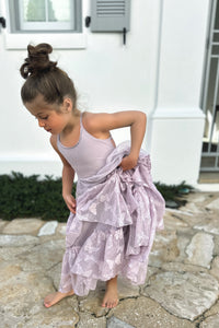INDIE BLUE Dresses Wendy Dress (lavender butterfly tulle) FINAL SALE