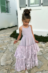 INDIE BLUE Dresses Wendy Dress (lavender butterfly tulle) FINAL SALE