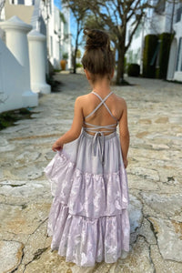 INDIE BLUE Dresses Wendy Dress (lavender butterfly tulle) FINAL SALE