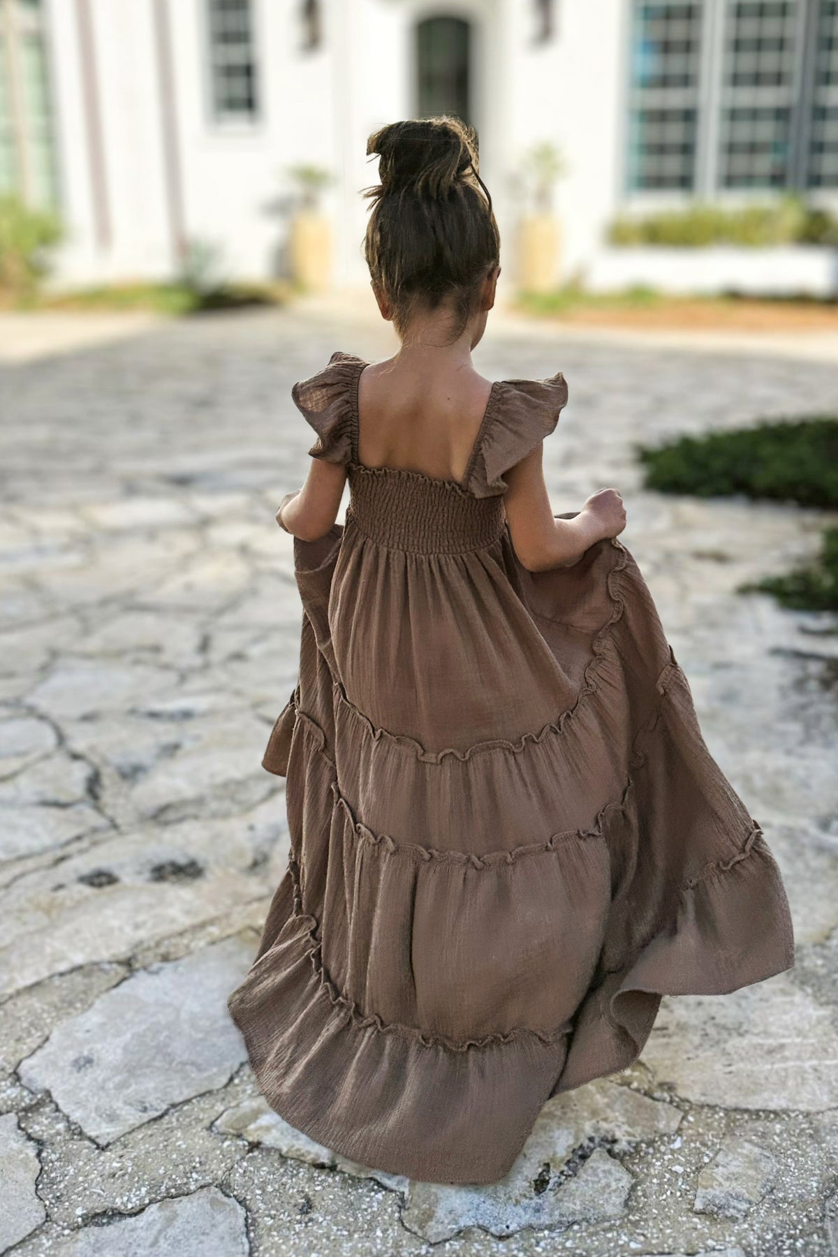 INDIE BLUE Dresses Marabella Dress (mocha muslin)