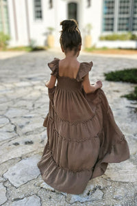 INDIE BLUE Dresses Marabella Dress (mocha muslin)