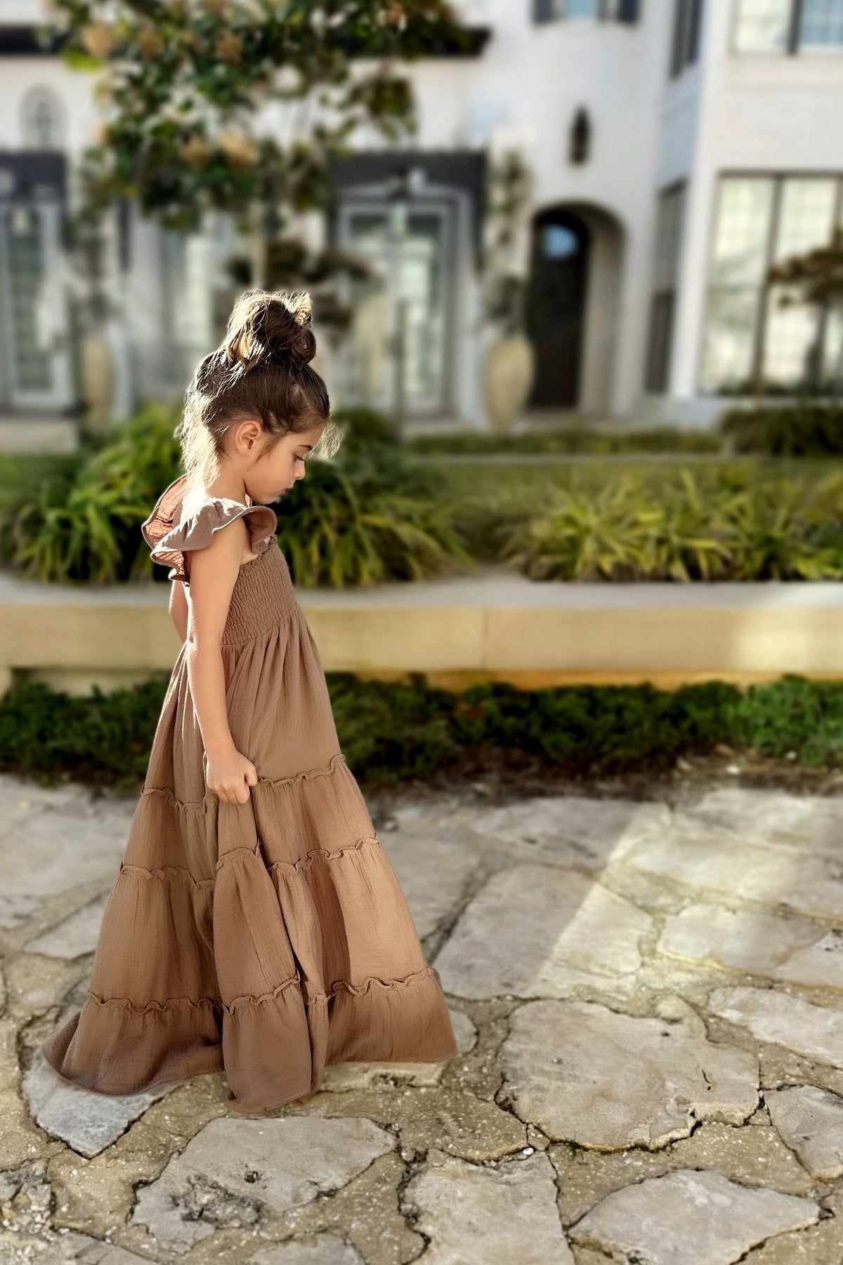 INDIE BLUE Dresses Marabella Dress (mocha muslin)