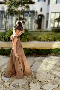 INDIE BLUE Dresses Marabella Dress (mocha muslin)