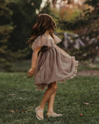 INDIE BLUE Dresses Fawn Dress (mocha tulle)