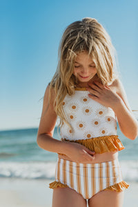 INDIE BLUE SWIM Tankini Set (gold suns)