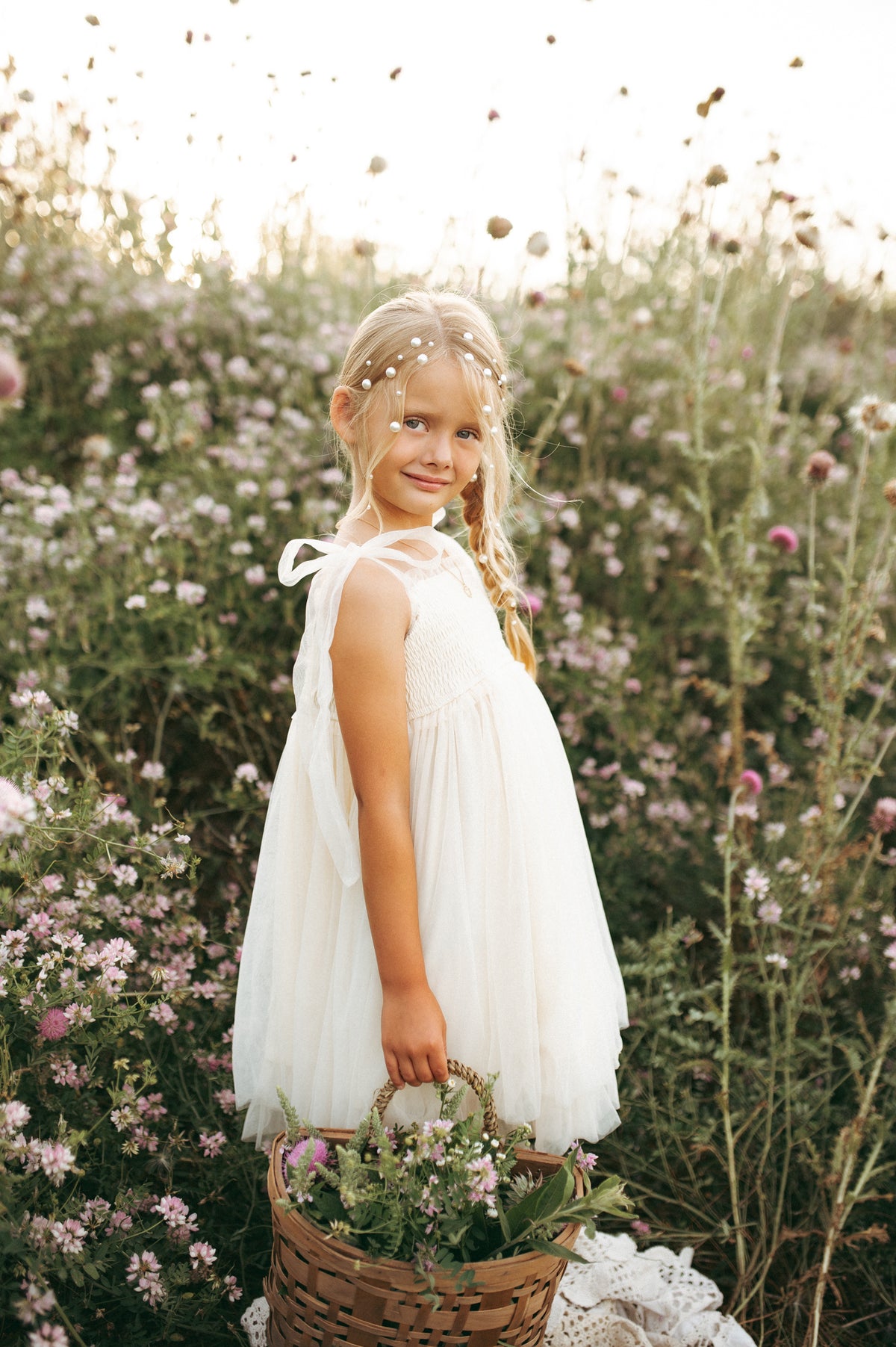 INDIE BLUE Dresses Isa Dress (antique ivory tulle)