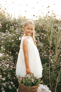 INDIE BLUE Dresses Isa Dress (antique ivory tulle)