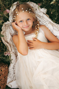 INDIE BLUE Dresses Isa Dress (antique ivory tulle)