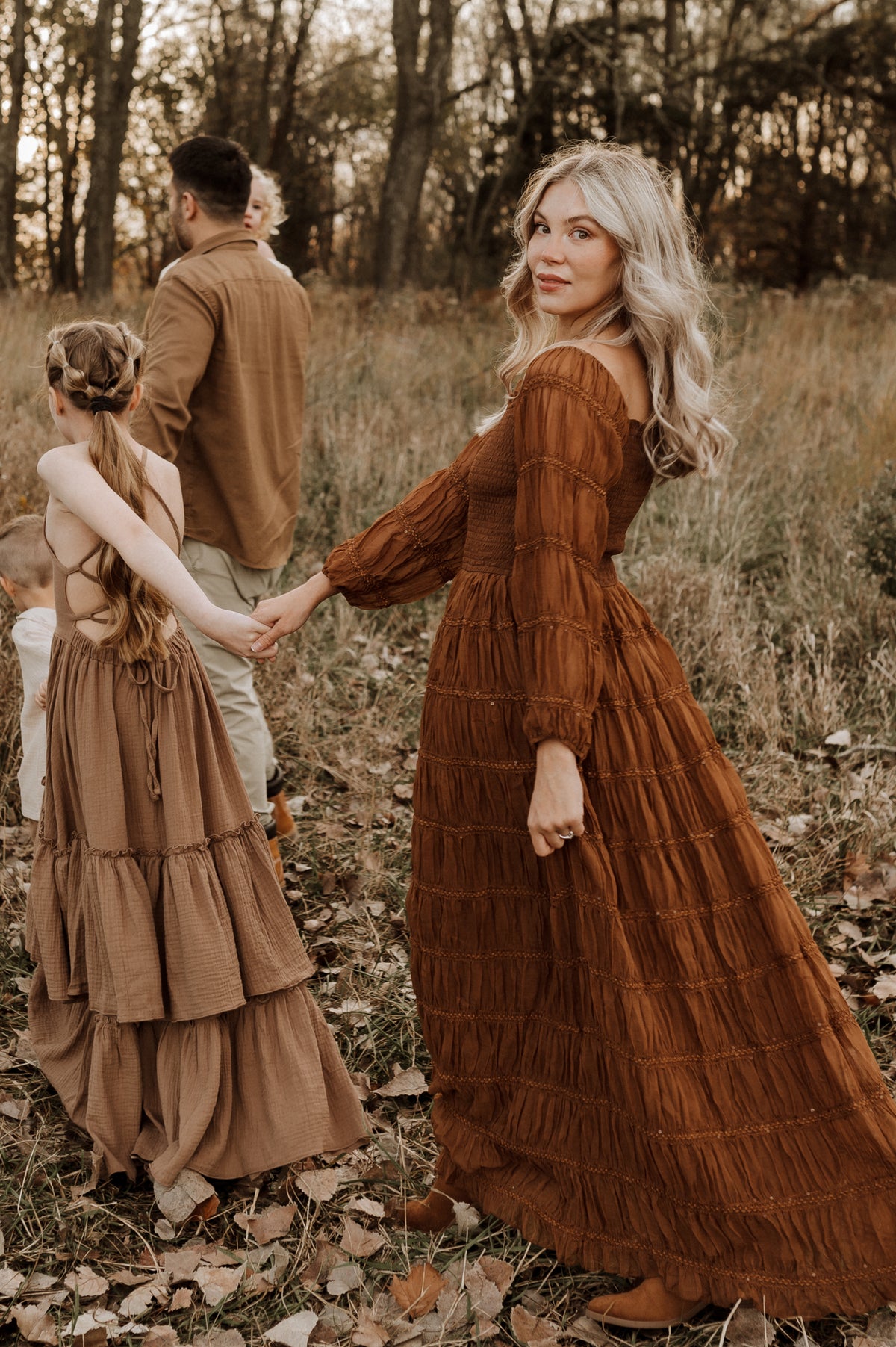 INDIE BLUE Women Women's Pippa Maxi (mocha chiffon)