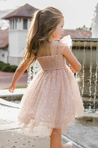 INDIE BLUE Dresses Juliet Dress (sequin pink tulle)