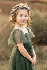INDIE BLUE Dresses Fawn Dress (forest tulle)
