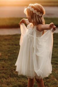 INDIE BLUE Dresses Isa Dress (antique ivory tulle)