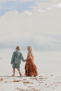 INDIE BLUE Dresses Wendy Dress (clay muslin)