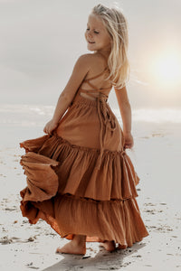 INDIE BLUE Dresses Wendy Dress (clay muslin)