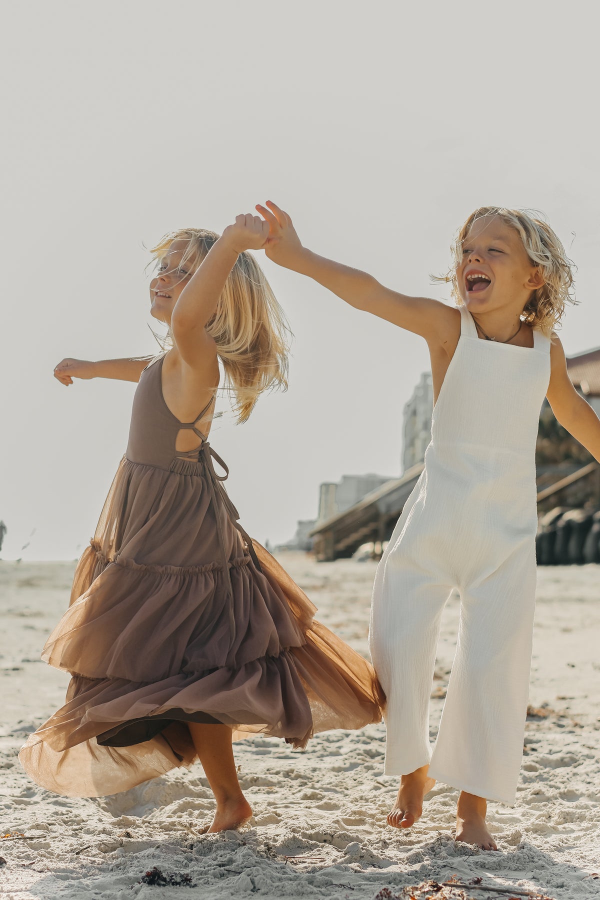 INDIE BLUE Dresses Wendy Dress (mocha tulle)