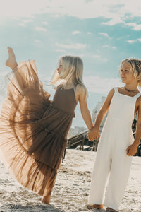 INDIE BLUE Dresses Wendy Dress (mocha tulle)