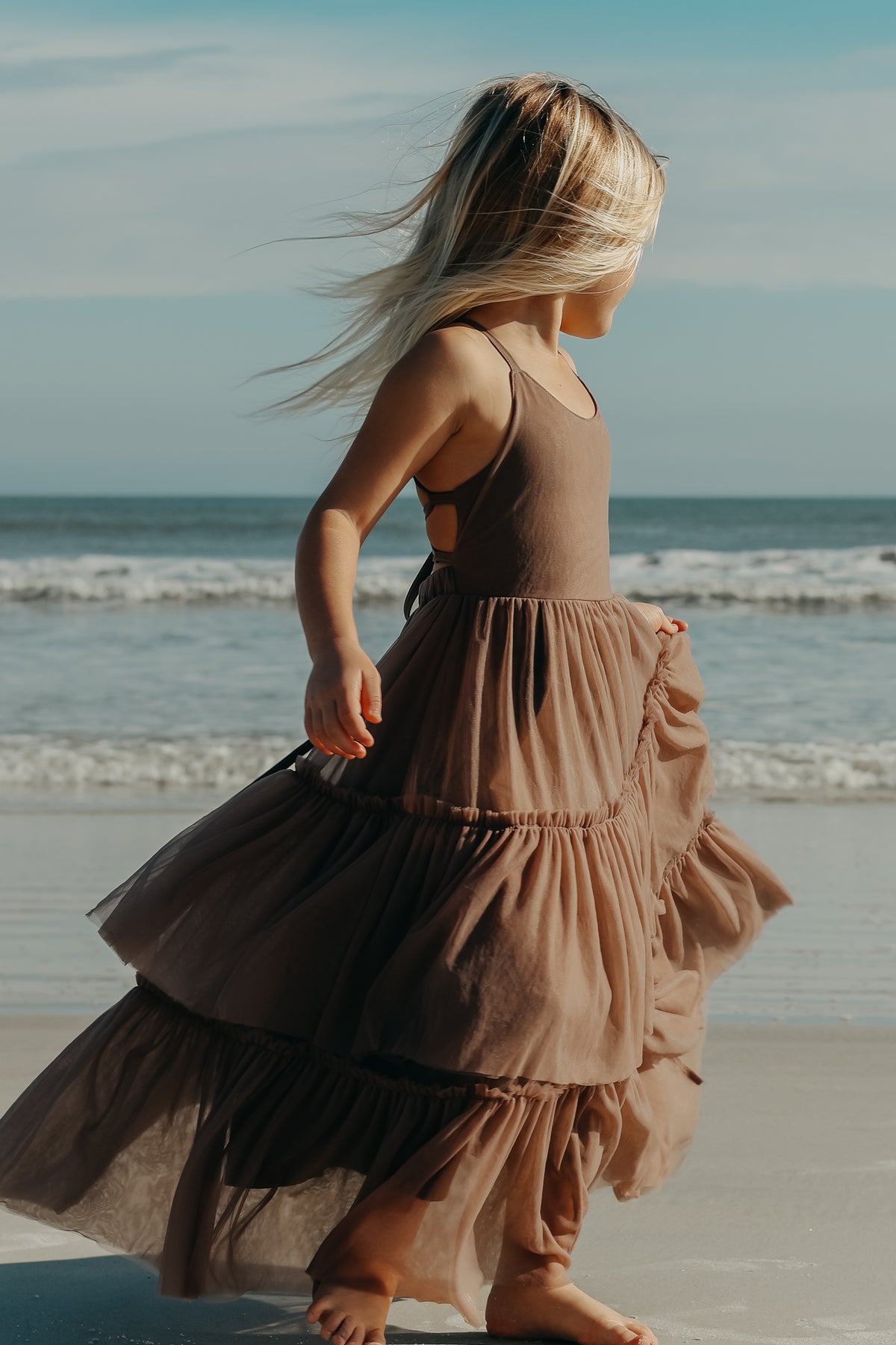 INDIE BLUE Dresses Wendy Dress (mocha tulle)