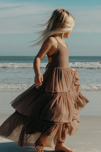 INDIE BLUE Dresses Wendy Dress (mocha tulle)