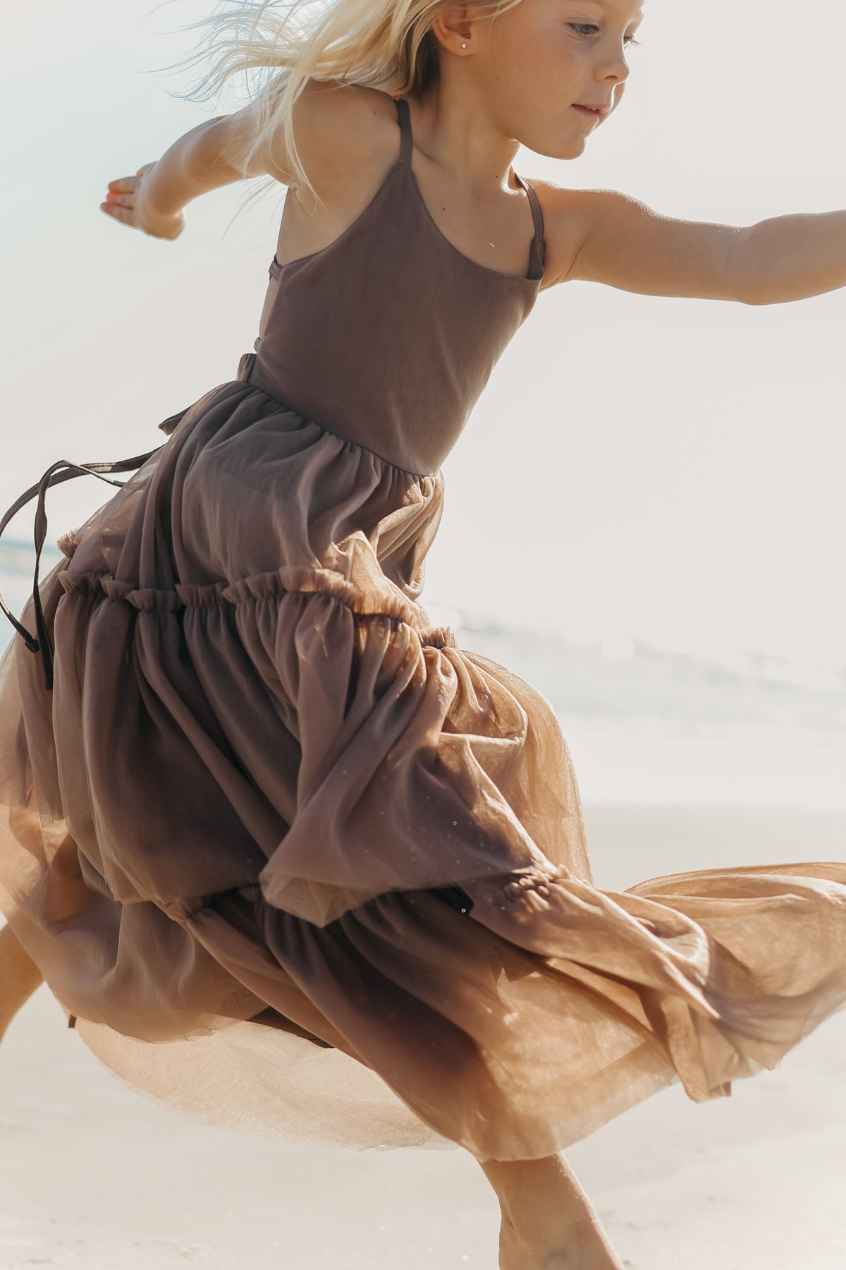 INDIE BLUE Dresses Wendy Dress (mocha tulle)