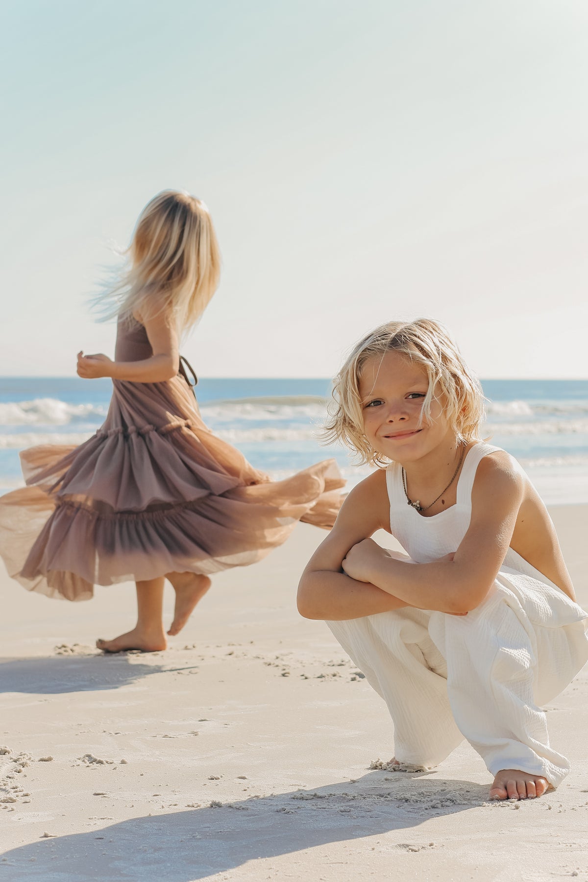 INDIE BLUE Dresses Wendy Dress (mocha tulle)
