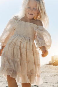INDIE BLUE Dresses Karina Dress (natural chiffon)