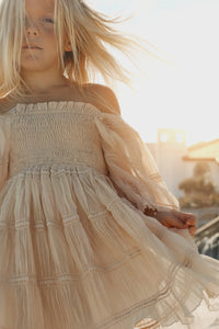 INDIE BLUE Dresses Karina Dress (natural chiffon)