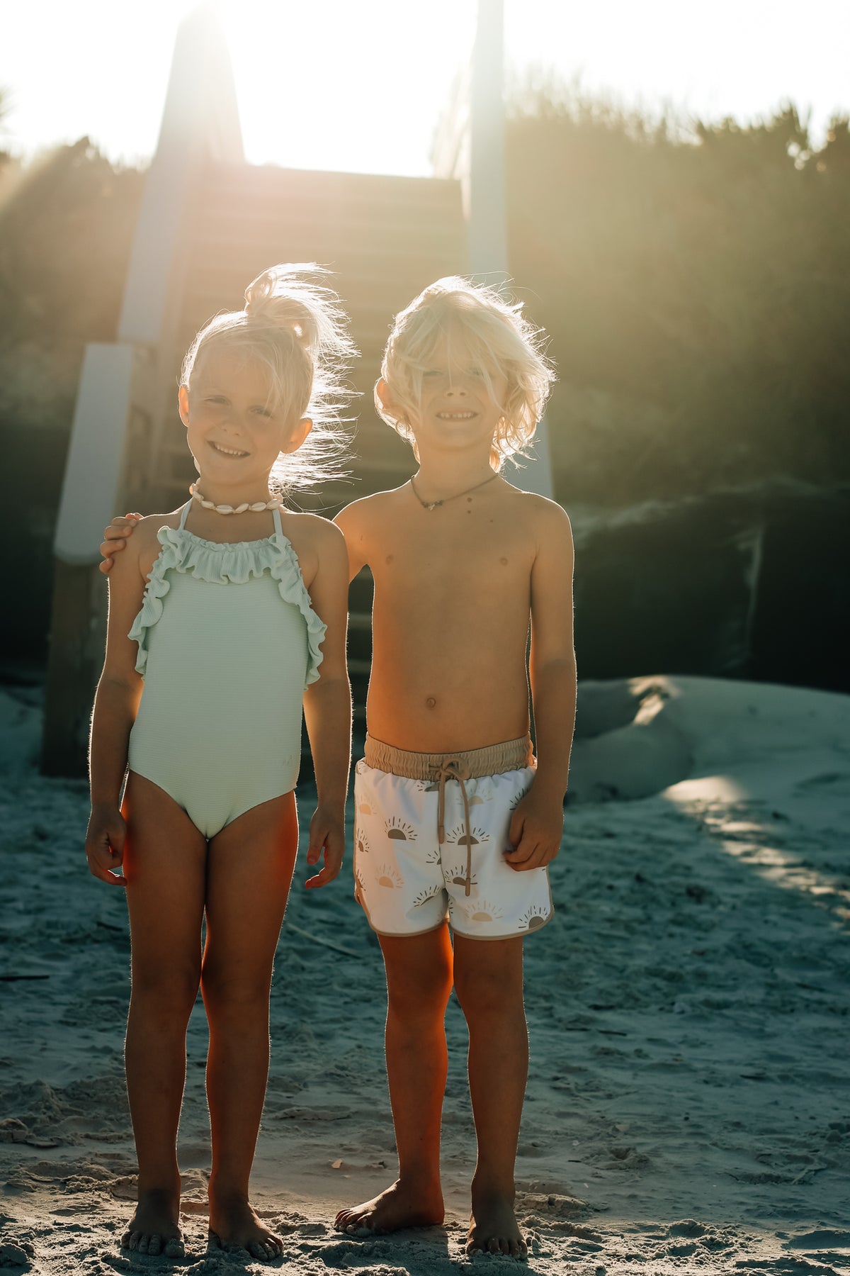 INDIE BLUE SWIM Board Shorts (ash sun)