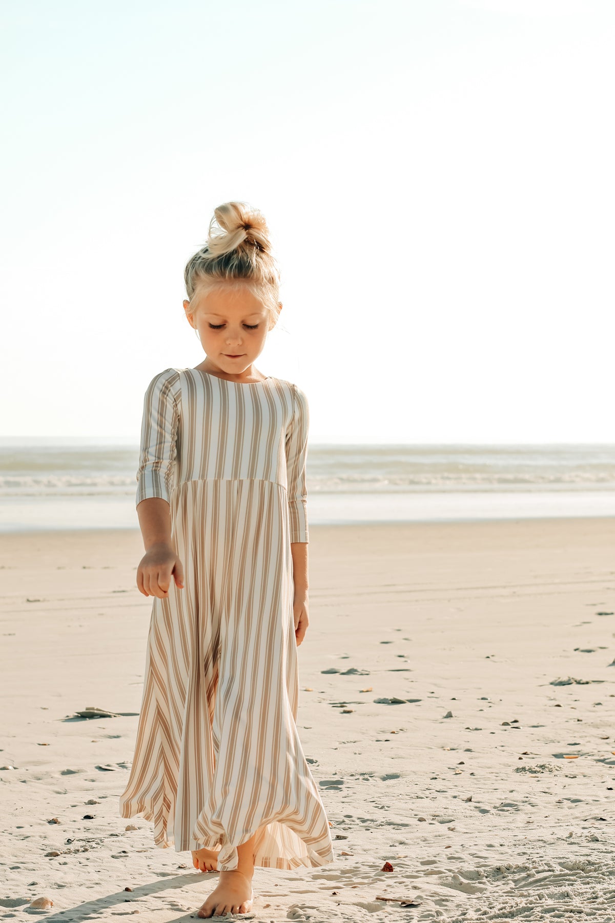 INDIE BLUE Romper Rita Romper (ash stripe) FINAL SALE